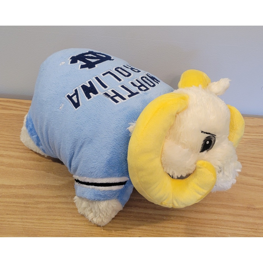 Pillow Pets North Carolina UNC Tar Heels Rameses Ram Mascot Plush 18" 2009